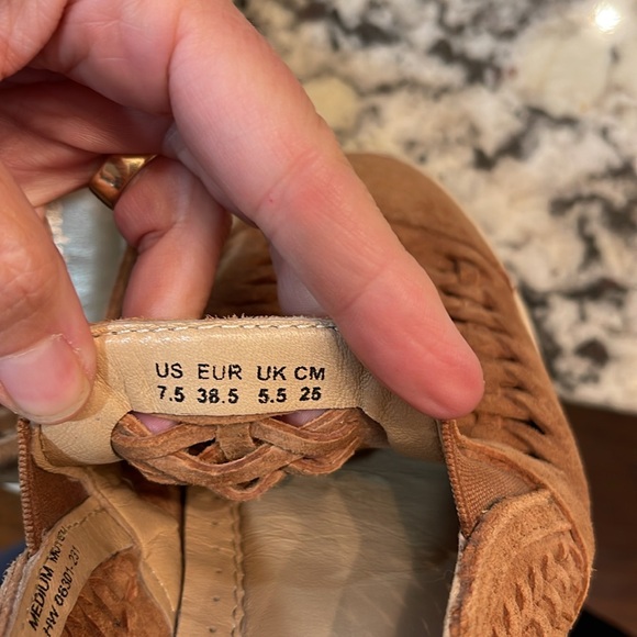 Hush Puppies Tan woven suede slip on sneakers - Picture 9 of 9